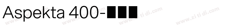 Aspekta 400字体转换